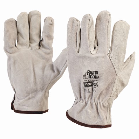 GLOVE COW SPLIT (SUEDE LOOK) RIGGER GREY. 2 EXTRA LARGE